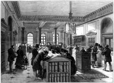 The new registry of wills office, Somerset House, London, 1875