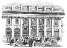 The new Royal Exchange - the south entrance, 1844. Creator: Unknown