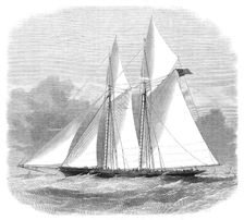 The new schooner yacht Livonia, 1871. Creator: Unknown