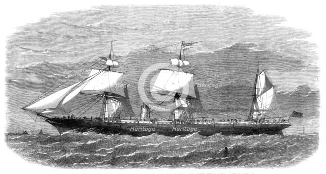 The new screw steam-ship Cuba, of the Cunard Liverpool and New York Line, 1864. Creator: Unknown.