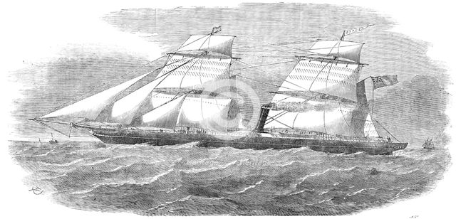 The new Screw Steamer "Barwon", 1854. Creator: Unknown.