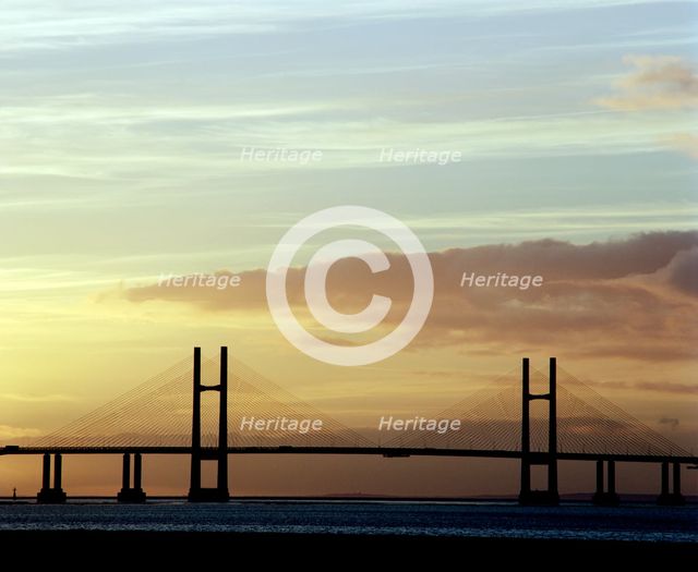 The new Severn Bridge, Pilning, Avon, 2001. Artist: JO Davies