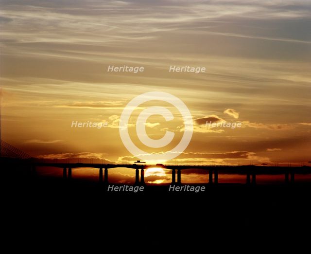 The new Severn Bridge, Pilning, Avon, 2001. Artist: JO Davies