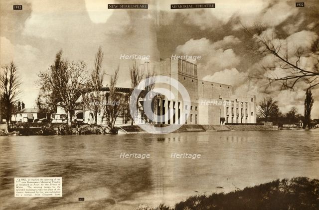 The new Shakespeare Memorial Theatre, Stratford-upon-Avon, Warwickshire, 1932, (1935). Creator: Unknown.