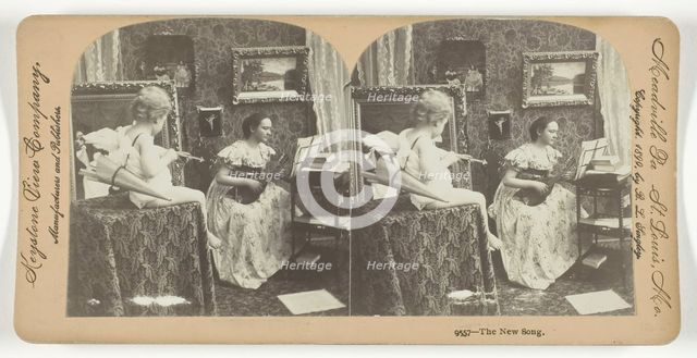 The New Song, 1899. Creator: Keystone View Company.