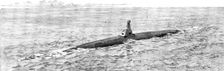The new Spanish submarine torpedo-vessel, El Peral, at Cadiz: the Peral sinking, 1890. Creator: Unknown