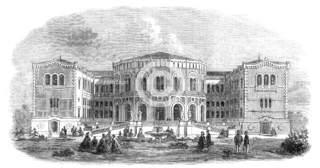 The new Storthing House, Christiania, Norway, 1861. Creator: Unknown.
