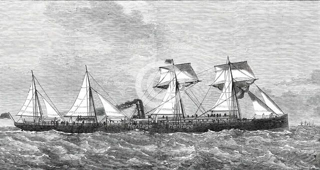 The new steam-ship Australia, 1876. Creator: Josiah Robert Wells.