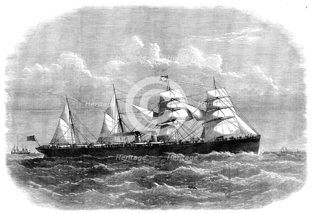 The new steam-ship Egypt, 1871. Creator: Unknown.