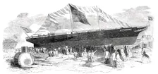 The New Steamer, "City of Paris", 1850. Creator: Smyth