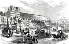 The New Street on the site of Northumberland House: view from Charing-Cross, 1876. Creator: M. P.