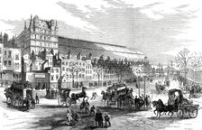 The New Street on the site of Northumberland House: view from Charing-Cross, 1876. Creator: M. P.