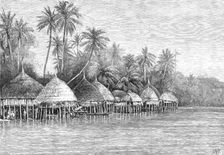 The Nicobar Islands, Indian Ocean: Village of Mala, Point Mayo, Nancowry, 1870. Creator: E. M. W.