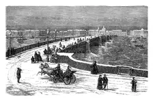 The Nicolai Bridge across the River Neva, St Petersburg, Russia, c1888