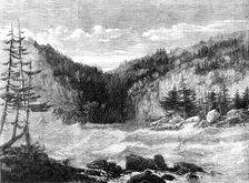 The Niagara above the Falls - by our special artist G. H. Andrews, 1860. Creator: Richard Principal Leitch