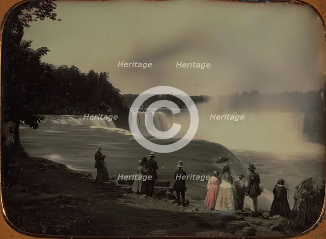 The Niagara Falls, ca. 1850. Creator: Platt D. Babbitt.