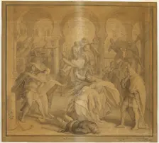 The Nibelungen's End - The Death of Kriemhild, 1845. Creator: Julius Schnorr von Carolsfeld