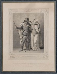 The Nibelungenlied. Siegfried and Kriemhild, 1860. Creator: Gonzenbach, Carl Arnold (1806-1885)
