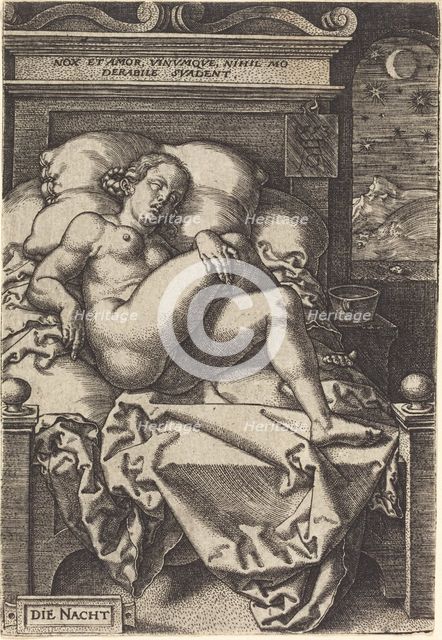The Night, 1553. Creator: Heinrich Aldegrever.