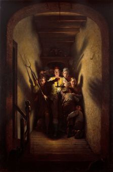 The Night Alarm: the Advance!, 1871. Creator: Charles West Cope