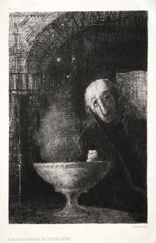 The Night: And the Searcher was Engaged in an Infinite Search, 1886. Creator: Odilon Redon (French, 1840-1916); Lemercier & Cie.