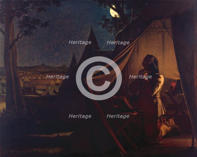 The Night before Naseby, 1859. Creator: Augustus Leopold Egg.