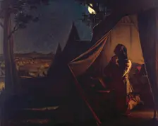 The Night before Naseby, 1859. Creator: Augustus Leopold Egg