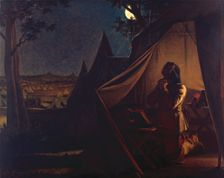 The Night before Naseby, 1859. Creator: Augustus Leopold Egg