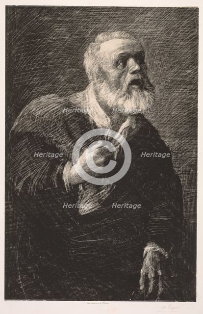 The Night Crier. Creator: Alphonse Legros (French, 1837-1911).