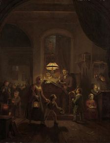 The Night School, 1835. Creator: George Gillis Haanen