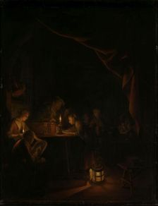 The Night School, c.1660-c.1665. Creator: Gerrit Dou