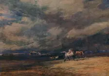 The Night Train 1849. Artist: David Cox the elder