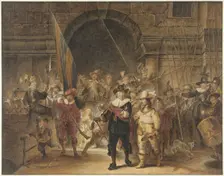 The Night Watch, 1779. Creators: Jacob Cats, Gerrit Lundens