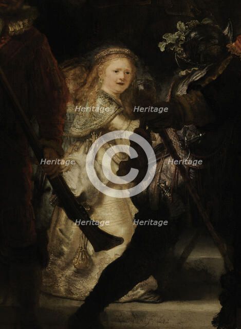 The Night Watch (Detail), 1642. Artist: Rembrandt van Rhijn (1606-1669)