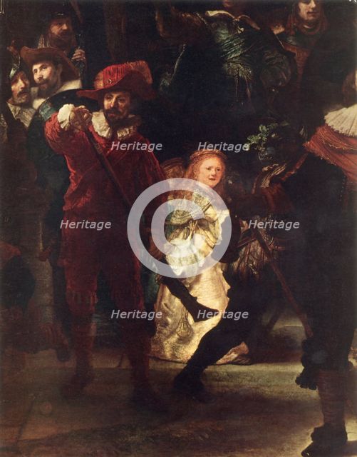 'The Night Watch (The Company of Captain Frans Banning Cocq)', detail, 1642, (1967).  Creator: Rembrandt Harmensz van Rijn.