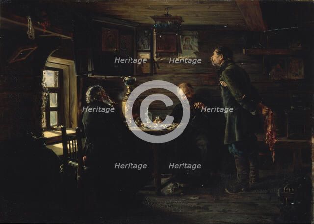 The Nightingale Lovers, 1872-1873. Artist: Makovsky, Vladimir Yegorovich (1846-1920)