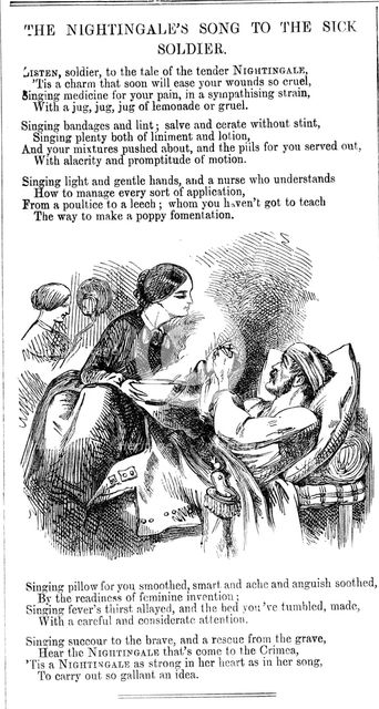 'The Nightingale's Song to to the Sick Soldier', 1854. Creator: Unknown.