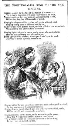 The Nightingale's Song to to the Sick Soldier 1854. Creator: Unknown