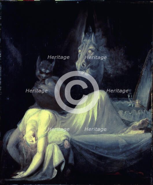 'The Nightmare', 1783 by Henri Fuseli.