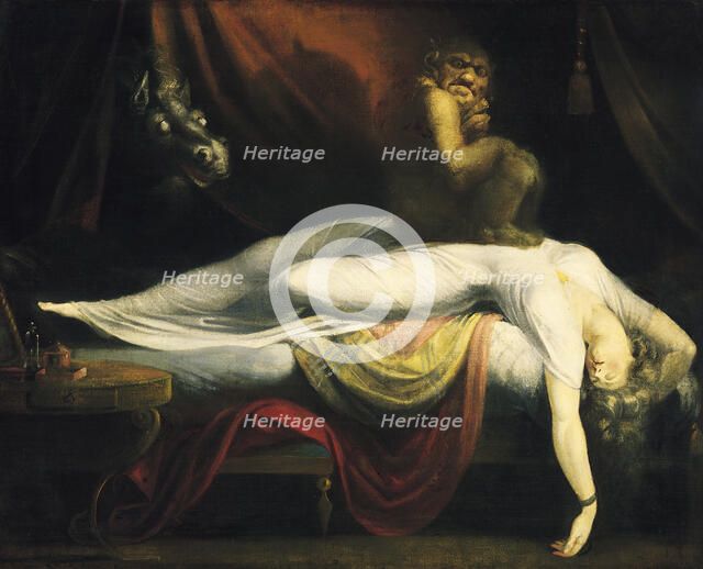 The Nightmare I, 1781. Artist: Füssli (Fuseli), Johann Heinrich (1741-1825)