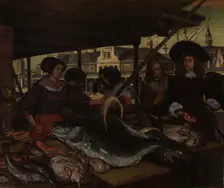 The Nieuwe Vismarkt (New Fish Market) in Amsterdam, 1655-1692. Creator: Emanuel de Witte