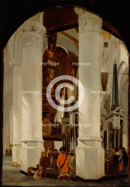 The Nieuwe Kerk at Delft with the Tomb of Willem the Silent, c.between 1650 and 1651. Creator: Unknown.