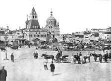 The Nikolayevsky Fountain on Lubyanka Square, Moscow, Russia, 1895. Creator: Unknown