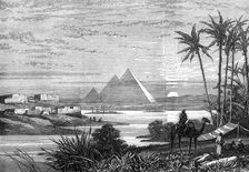 The Nile and the Pyramids from the Boulak road, 1874