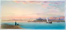 The Nile by Bulaq Egypt, 1868. Artist: Henry Pilleau