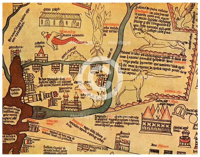 The Nile Delta, Egypt, c1280 (1956). Artist: Unknown