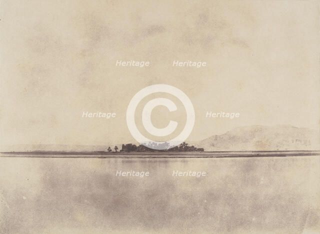 The Nile in front of the Theban Hills, 1853-54. Creator: John Beasley Greene.