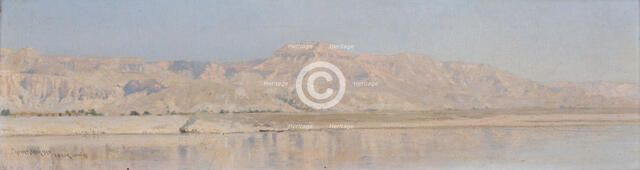 The Nile - Luxor (Mountains of Thebes), 1891. Creator: Henry Brokman.