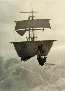 The Nimrod Held Up in the Ice 1908, (1909)
