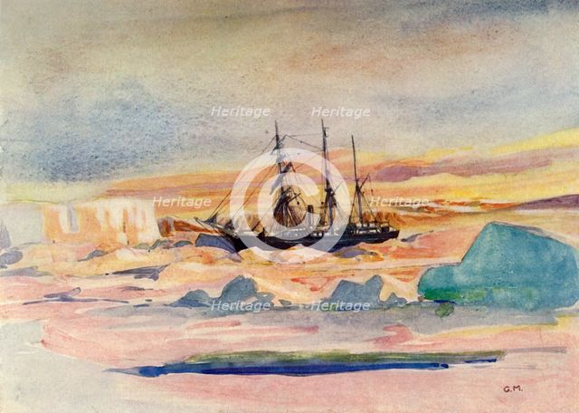 'The Nimrod Returns', c1908, (1909).  Artist: George Marston.